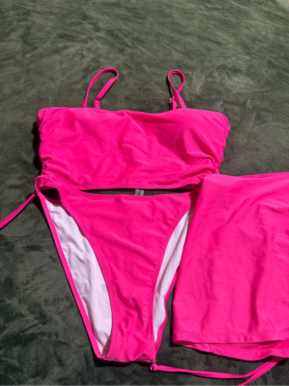 SHEIN Hot Pink Bikini Set